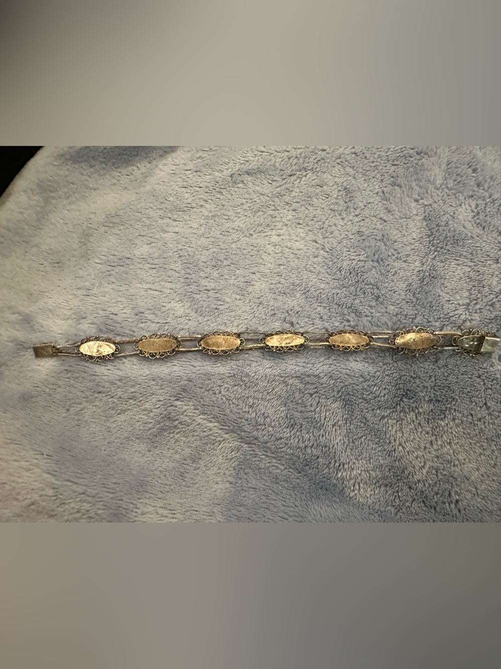 VTG Los Castillo/Antonio Pineda Sterling Silver & Turquoise Bracelet Joy Mexico - Picture 2 of 6